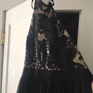 Black jumper with attacked skirt!